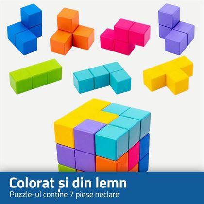 Imaginea din Puzzle 3D din lemn cu cărți