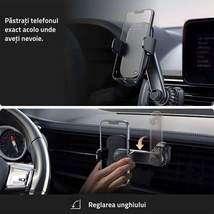 Imaginea din Suport telefon mobil auto pentru grila de ventilatie