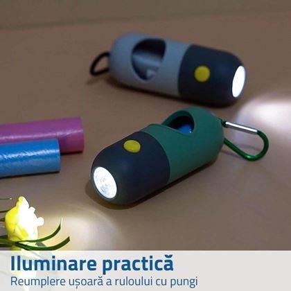 Imaginea din Distribuitor de pungi pentru excremente canine cu iluminare