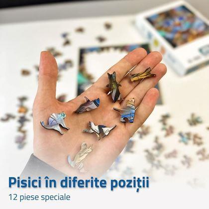 Imaginea din Puzzle din lemn cu pisici – pisica tigrată