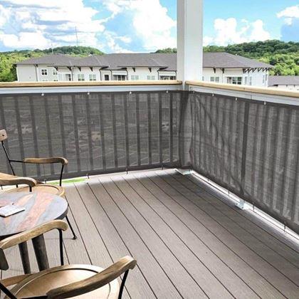 Imaginea din Paravan pentru balcon 500x90 cm - gri