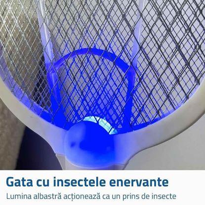 Imaginea Stropitor de muște electric cu lumină UV și încărcare USB