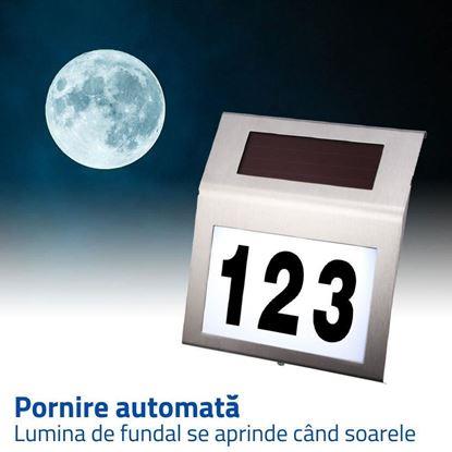 Imaginea Lumină solară cu număr de casă