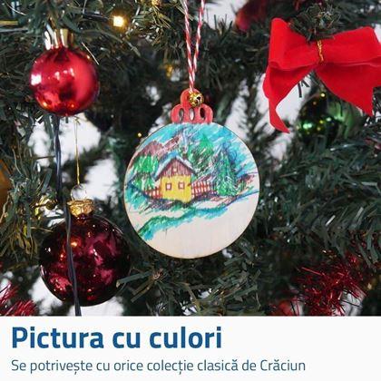 Imaginea din Ornamente de Crăciun din lemn de colorat - 32 de bucăți