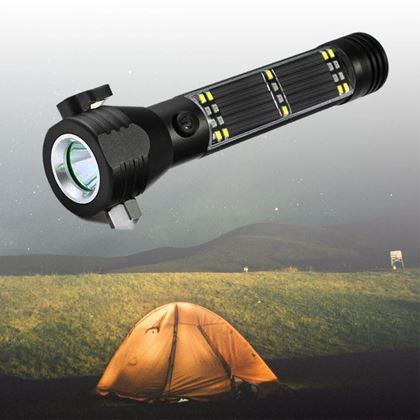 Imaginea din Lanternă solară cu LED-uri cu powerbank 8in1