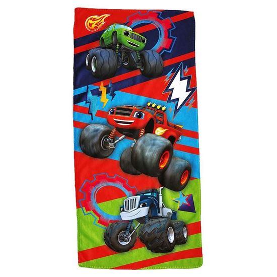 Imaginea din Prosop de baie pentru copii - Flame and Four Wheels