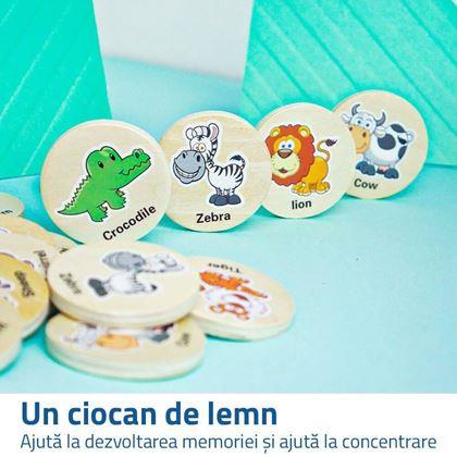 Imaginea din  Pexeso din lemn - animale
