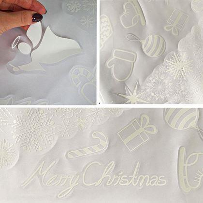 Imaginea din Autocolant pentru fereastra de Crăciun - brad