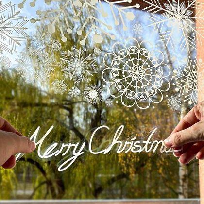 Imaginea din Autocolant pentru fereastra de Crăciun - brad