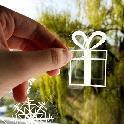 Imaginea din Autocolant pentru fereastra de Crăciun - brad