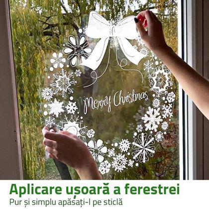 Imaginea din Autocolant pentru fereastra de Crăciun - coroană