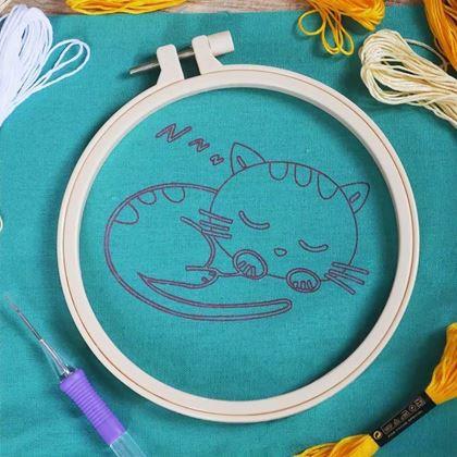 Imaginea din Broderie pentru copii - pisică
