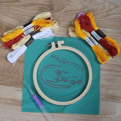 Imaginea din Broderie pentru copii - pisică