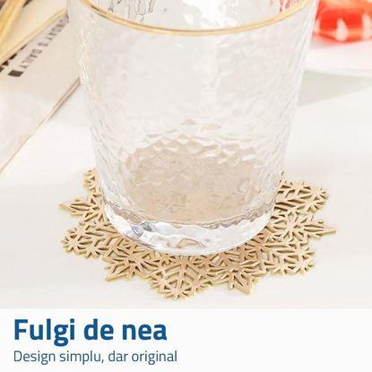 Imaginea Suport pentru pahare fulg de zăpadă 