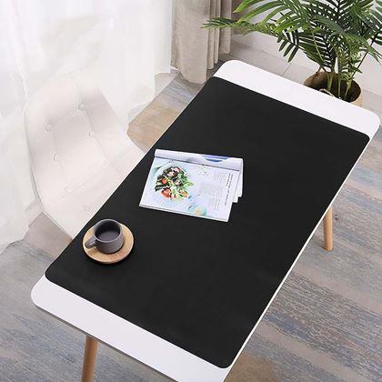 Imaginea din Saltea premium din piele ecologică pentru mouse și tastatură 80x40 cm - negru
