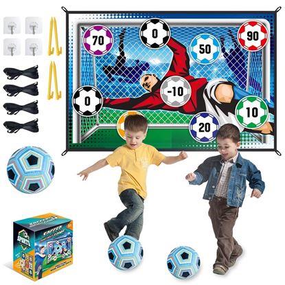 Imaginea Poartă de fotbal din material textil cu minge cu velcro