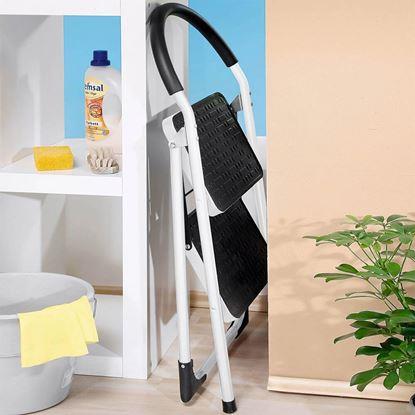 Imaginea Scară metalică pliabilă cu 2 trepte, 83 cm