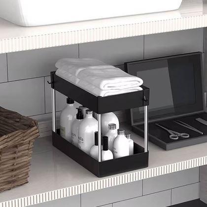 Imaginea din Organizator cu două niveluri sub chiuvetă
