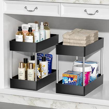 Imaginea din Organizator cu două niveluri sub chiuvetă