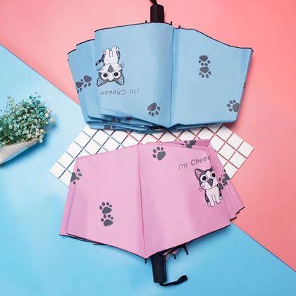 Imaginea din Pliabilă umbrelă pentru pisici - albastru deschis