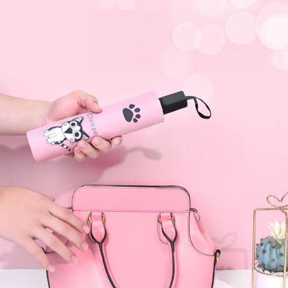 Imaginea din Pliabilă umbrelă pentru pisici - roz roz deschis