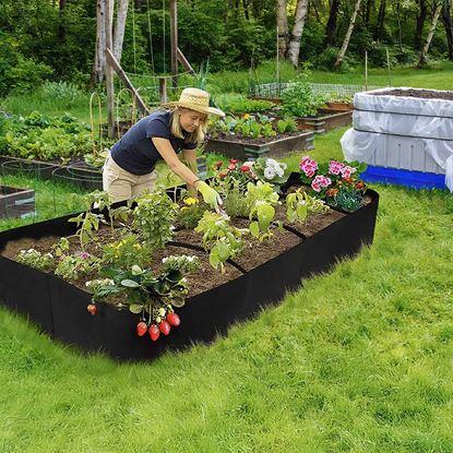 Imaginea Pat de grădină portabil cu compartimente