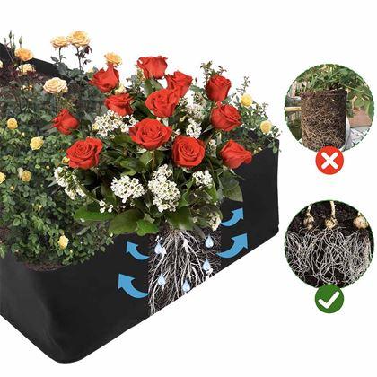 Imaginea din Pat de grădină portabil cu compartimente