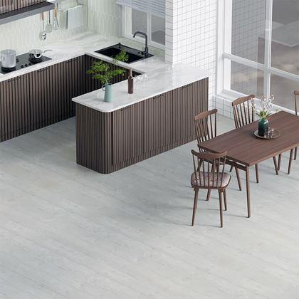 Imaginea din Folie autocolantă pentru pardoseală 200x60 cm - lemn gri