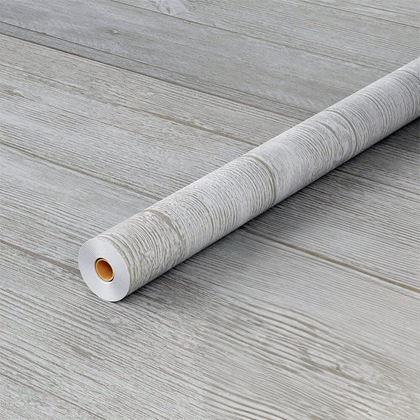 Imaginea din Folie autocolantă pentru pardoseală 200x60 cm - lemn gri