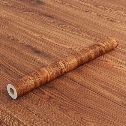Imaginea din Podea autocolantă 200x60 cm - lemn închis la culoare