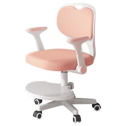 Imaginea din Scaun rotativ reglabil pentru copii, potrivit pentru birou - roz roz deschis