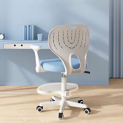 Imaginea din Scaun rotativ reglabil pentru copii, potrivit pentru birou - albastru deschis