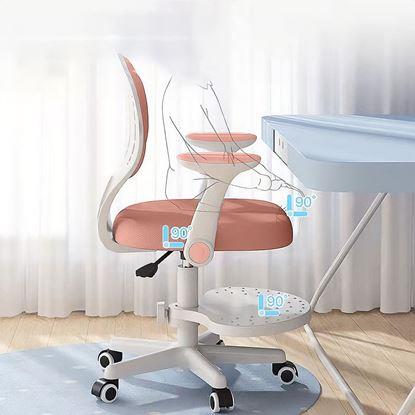Imaginea Scaun rotativ reglabil pentru copii, potrivit pentru birou
