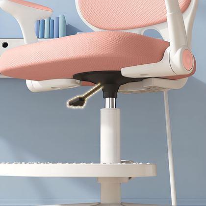 Imaginea din Scaun rotativ reglabil pentru copii, potrivit pentru birou - roz roz deschis