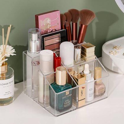 Imaginea din Organizator transparent cu 5 compartimente