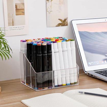 Imaginea din Organizator transparent cu 5 compartimente