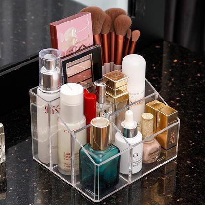 Imaginea din Organizator transparent cu 5 compartimente