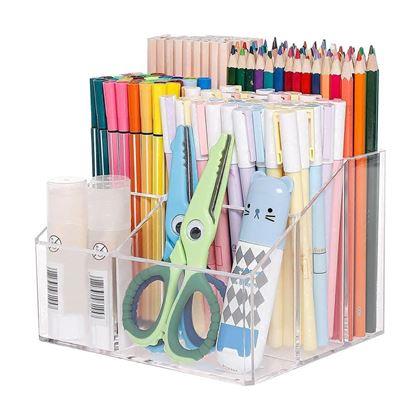 Imaginea din Organizator transparent cu 5 compartimente