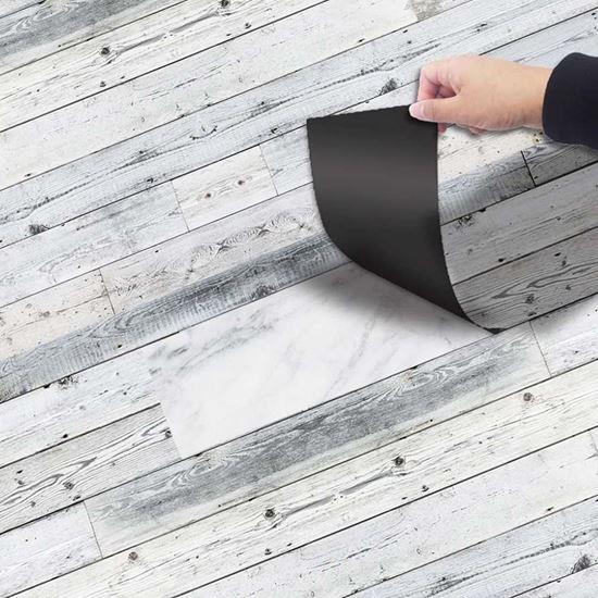 Imaginea din Folie autocolantă pentru mobilier și podea 3m - scânduri vintage gri