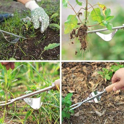 Imaginea din Smulgător de buruieni cu leagăn și mâner din lemn