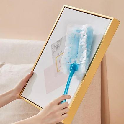 Imaginea din Mop pentru praf - mâner + 3 huse