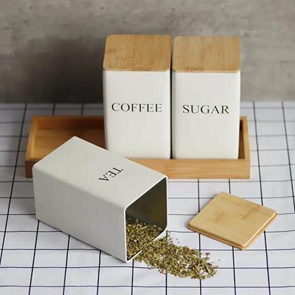 Imaginea din Set de recipiente pentru cafea, ceai și zahăr