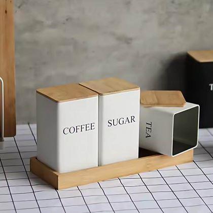 Imaginea din Set de recipiente pentru cafea, ceai și zahăr