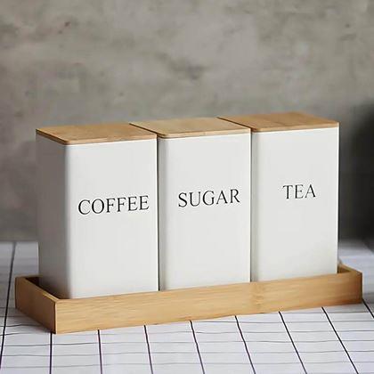 Imaginea din Set de recipiente pentru cafea, ceai și zahăr