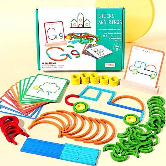 Imaginea din Joc didactic din lemn - asamblarea imaginilor