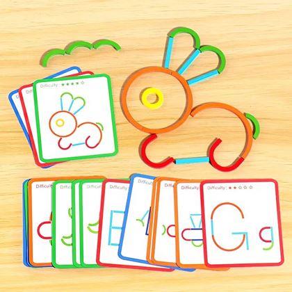 Imaginea din Joc didactic din lemn - asamblarea imaginilor