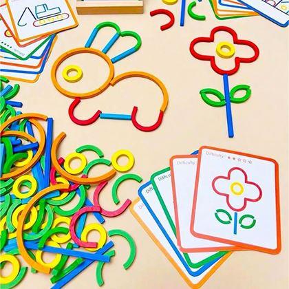 Imaginea din Joc didactic din lemn - asamblarea imaginilor