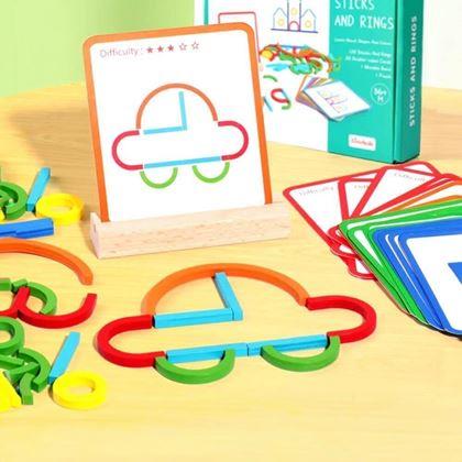 Imaginea din Joc didactic din lemn - asamblarea imaginilor