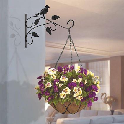 Imaginea din Suport decorativ din metal pentru ghivece de flori suspendate