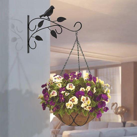 Imaginea din Suport decorativ din metal pentru ghivece de flori suspendate